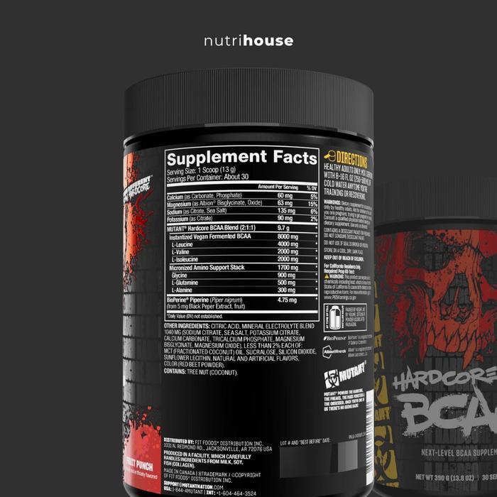 Mutant Hardcore Bcaa 30S Mutant Bcaa With Electrolytes Terbaru