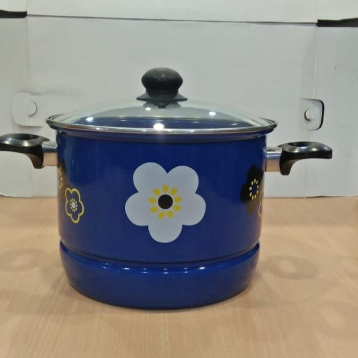 PANCI KUKUS ENAMEL INACOOK 26 CM / STEAMER KUKUSAN STOCKPOT ENAMEL