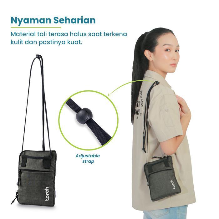 Torch Hana Tas Selempang Passport Travel Pouch Tas Konser Multifung