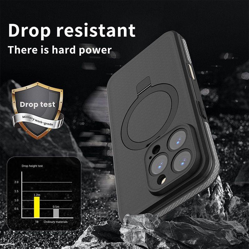 Magnetic Charging with Stand Anti Fall IP68 Waterproof Case For iPhone 16 15 Pro Max Plus Drop proof