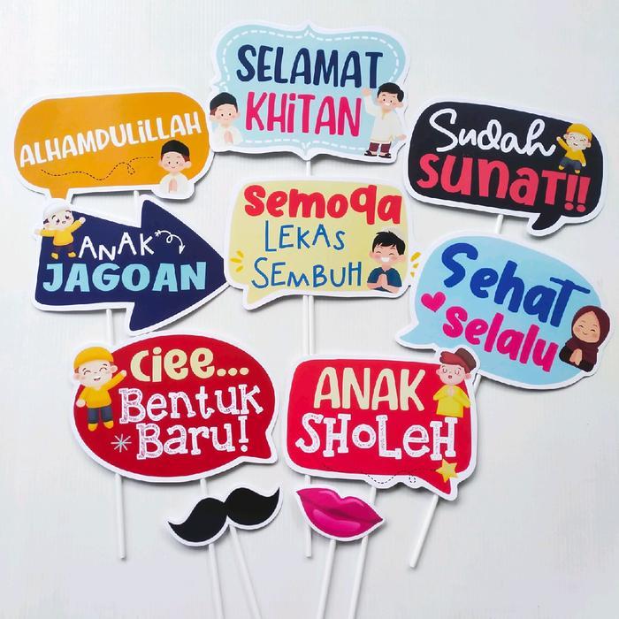 Props Khitan 8 Pcs Fun Props Photo Booth Sunat