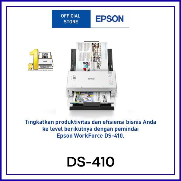 TERBARU Scanner Epson DS-410 WorkForce DS410 A4 - F4 Duplex Sheet Fed Document PROMO