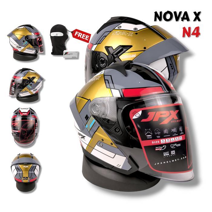 Jpx Nova X N5 Escape Helm Jpx Nova X Half Face Helmet Motorcycle Sporty Visor