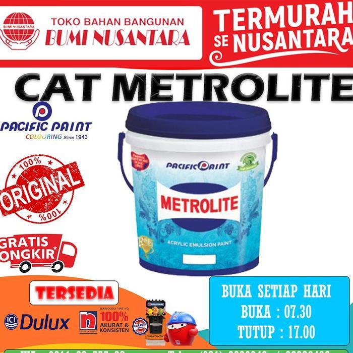 Baru Cat Metrolite Putih 25Kg (16L) Cat Tembok Metrolite Putih