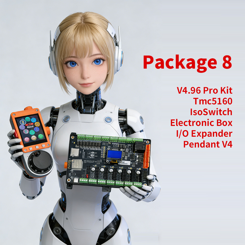 PiBot FluidNC ESP32 GRBL CNC V4.96 Pro Kit