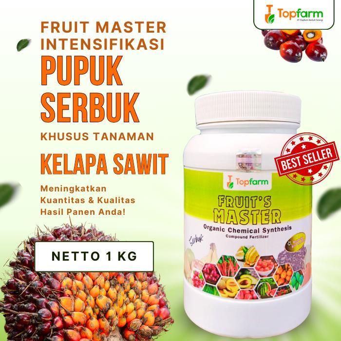 Pupuk Kelapa Sawit Agar Berbuah Lebat - Fruit Master 1 KG Agar Buah Kelapa Sawit Besar / Pupuk Pohon