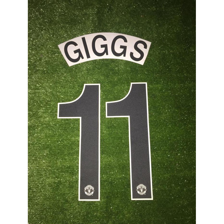 Nameset Giggs 11 Original Jersey Mu 2010-11 Asli