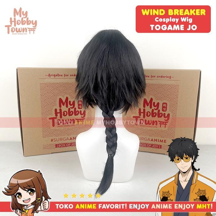 W Cosplay Anime Wind Breaker Togame Jo Rambut Palsu