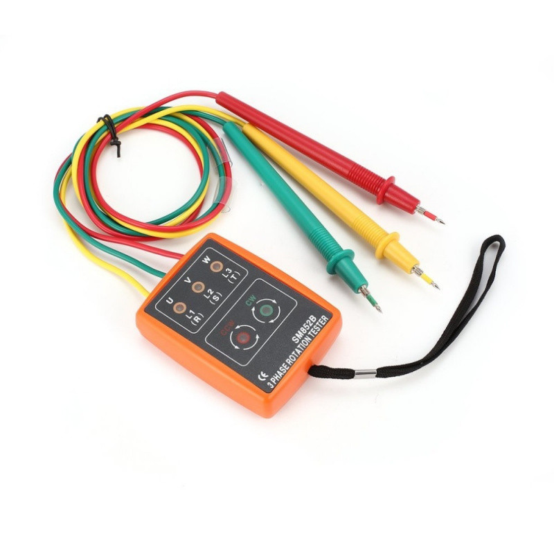 3 Phase Sequence Tester Portable Phase Detector Electrical Circuit Phase Meter Testing Tool