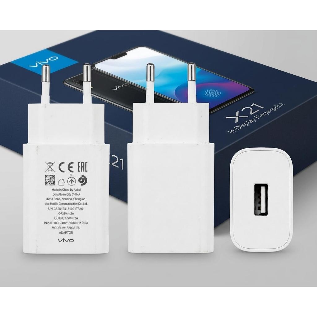 Charger Vivo V1820C-EU Original Bekas Fast Charging 18W 9V 2A Cocok Vivo X21