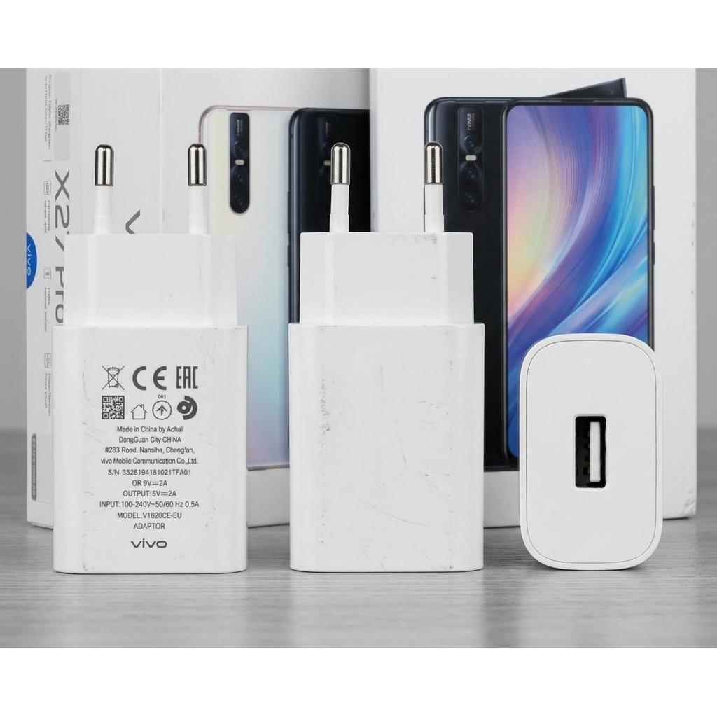 Adaptor Cas Vivo V1820C-EU Original Bekas Fast Charging 18W 9V 2A Cocok Vivo X27 Pro