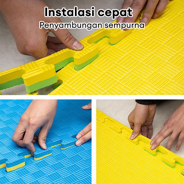 Karpet Taekwondo Matras AntiSelip Matras Evamat 100x100x3cm Puzzle Karpet Alas Lantai Sehat Evamat