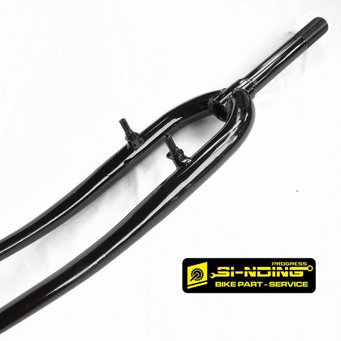 FORK RIGID SEPEDA FEDERAL 26 INCH DRAT CANTILEVER V BRAKE HITAM CHROME PLATINUM