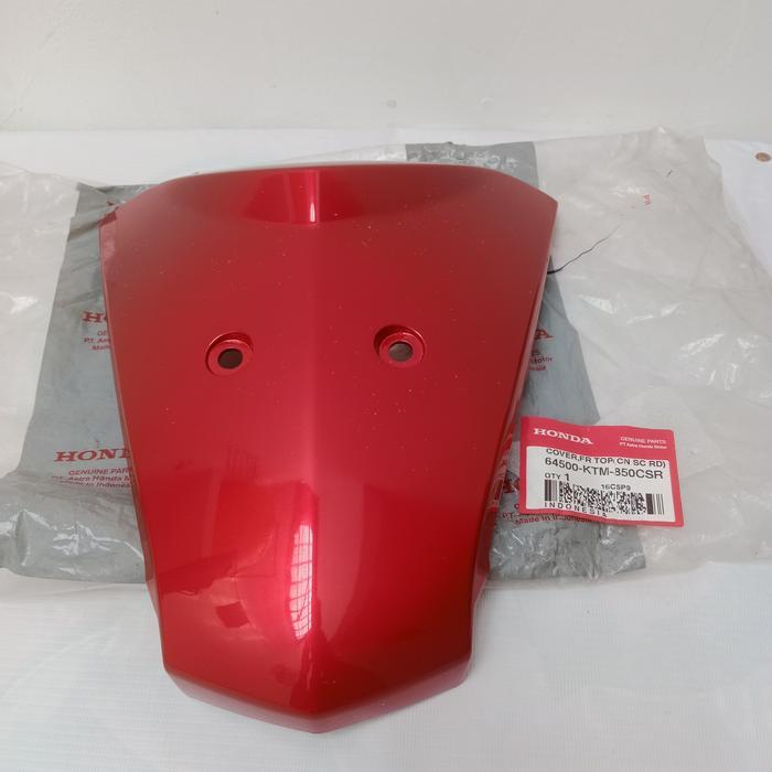 Cover Panel Tameng Dasi Depan Supra X125 Batman Merah Ori 64500-Ktm-850Csr