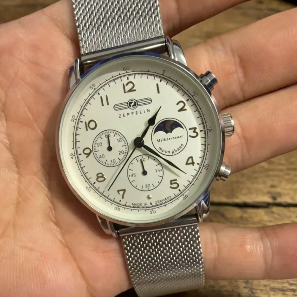 Zeppelin men's watch classic vintage moon phase couple watch fashion business casual quartz