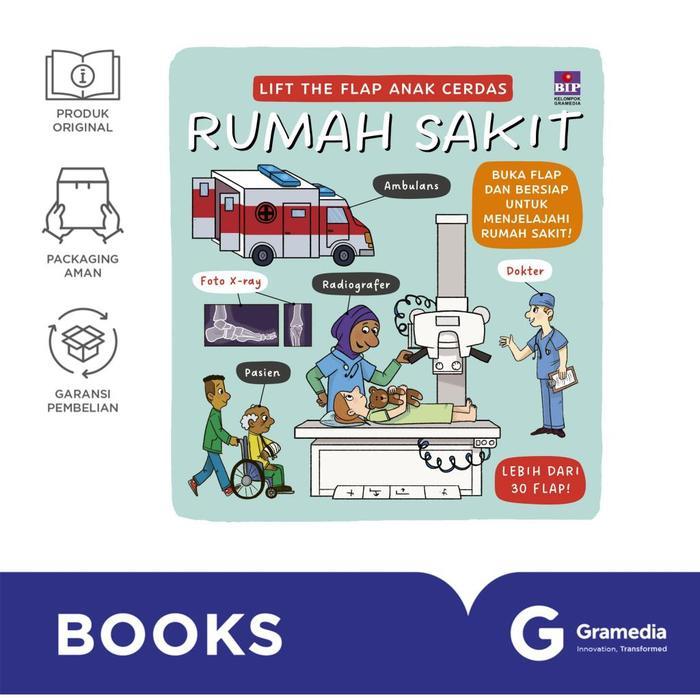 Gramedia Buku Anak Lift The Flap Anak Cerdas: Rumah Sakit (Templar Publishing)