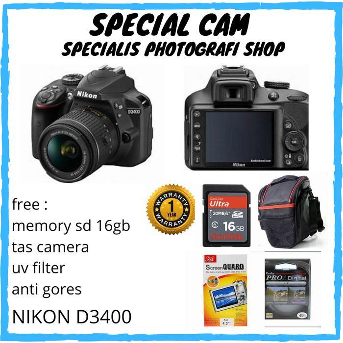 Camera Nikon D3400 Kit 18-55Mm Nikon D 3400 Kit 18-55Mm Terbaru 