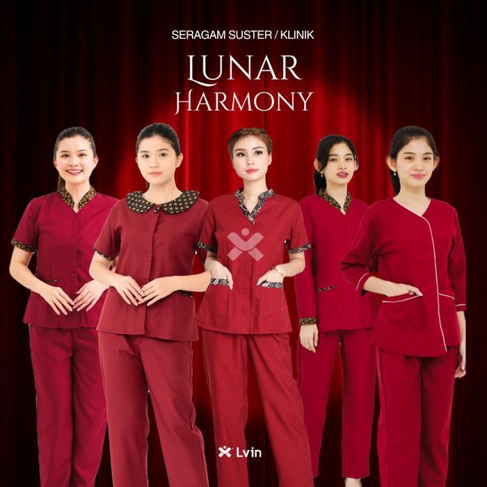 Lvin Baju Seragam Suster Lunar Series / Nanny Uniform/Seragam Klinik / Seragam Terapis / Babysitter