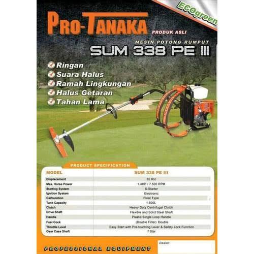 Mesin potong rumput ProTanaka (Pro Tanaka) sum 338 pe iii