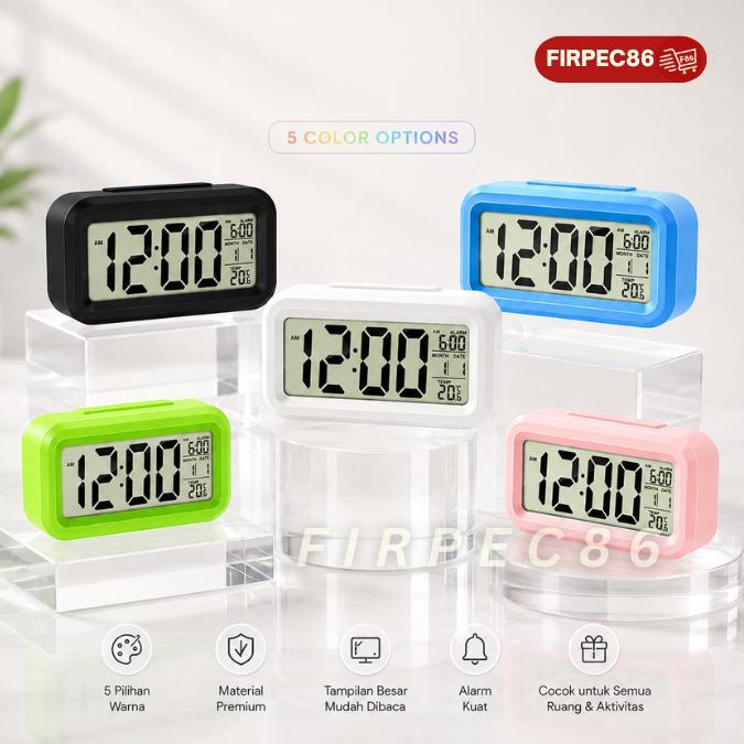 Ikea House - Jam Meja Pintar / Jam Weker Digital Desktop Smart Clock Sensor Suhu