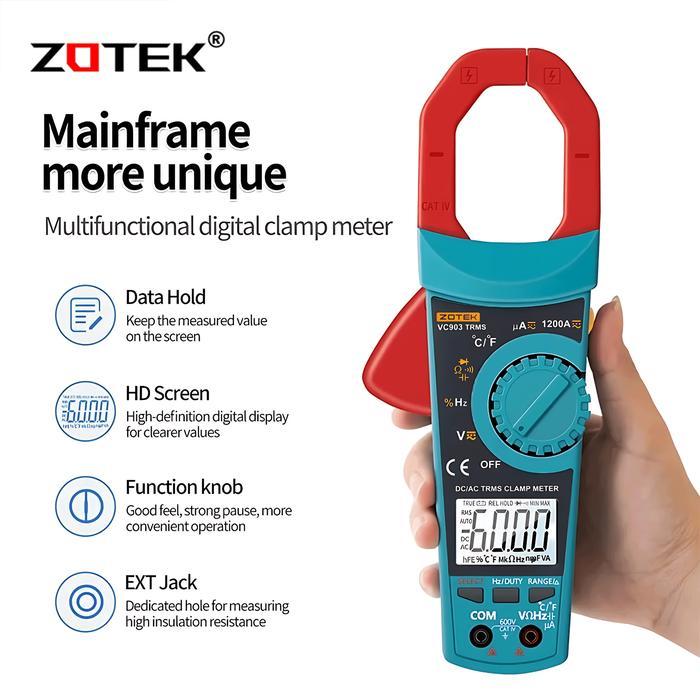 Zotek VC903 Auto Range Clamp Meter Tang Ampere Digital Tang Ampere