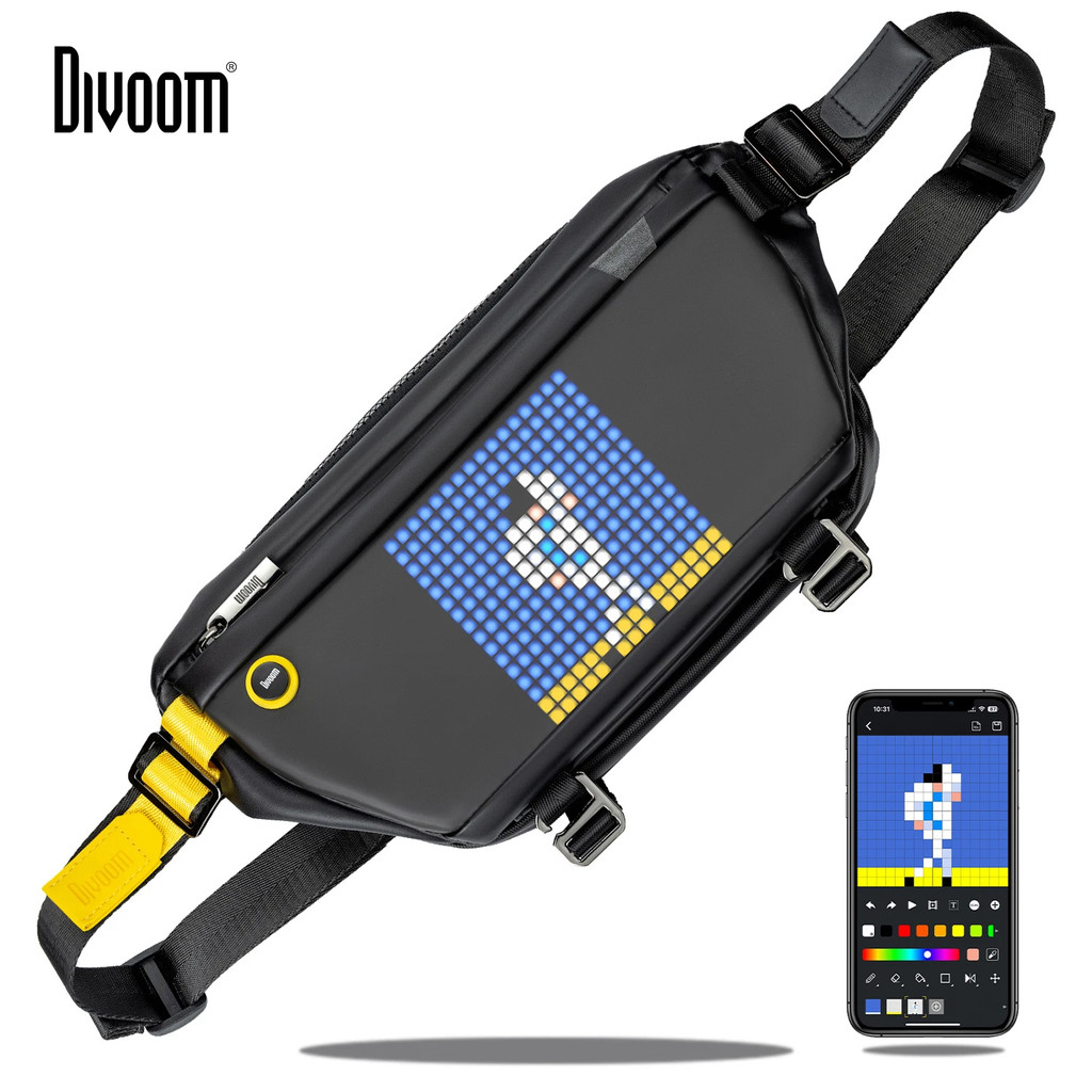 Divoom Sling Bag Customizable Pixel Art Speaker Bag Fashion Design