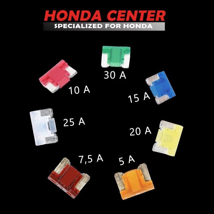 Fuse Sekring Pendek Micro Mini Tusuk Tancap Mobil Honda Jazz City Crv