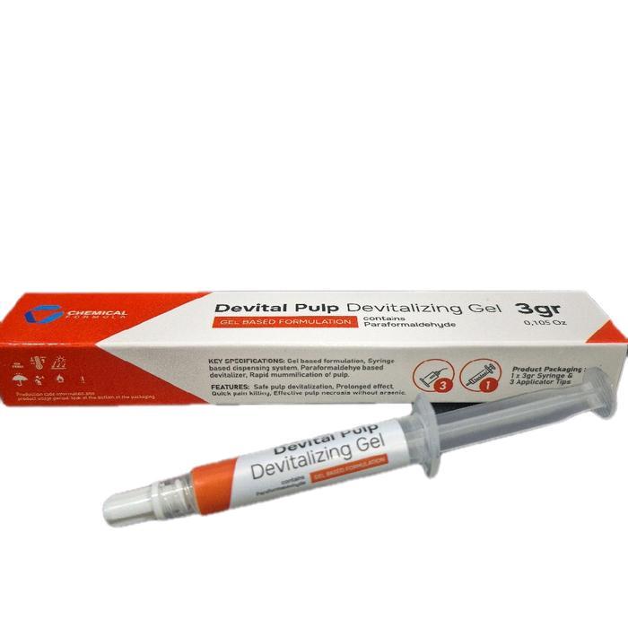Terlaris Devital Pulp Devitalizing Gel 3 gram Chemical Formula untuk Devitalisasi Pulpa Non Arsen