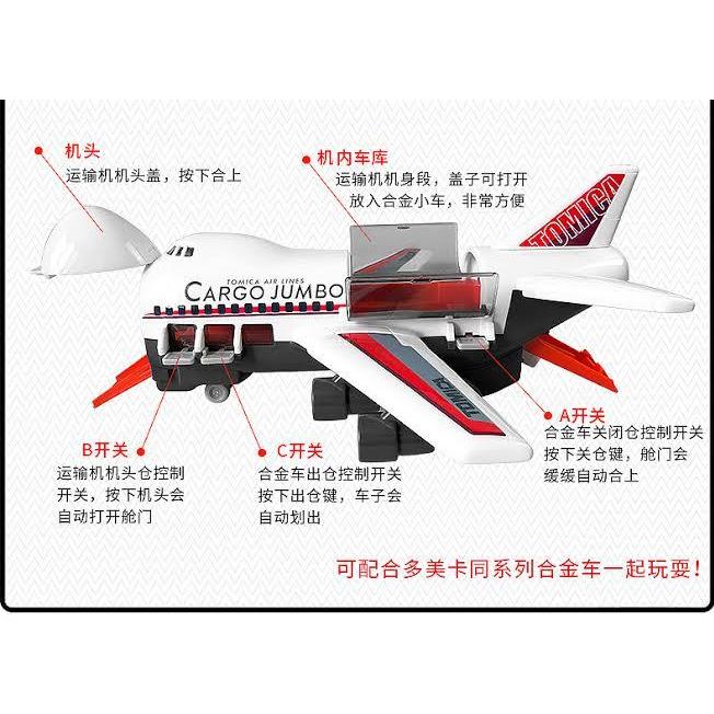 Promo Tomica Plane Cargo Jumbo Original Takara Tomy Miniatur Pesawat