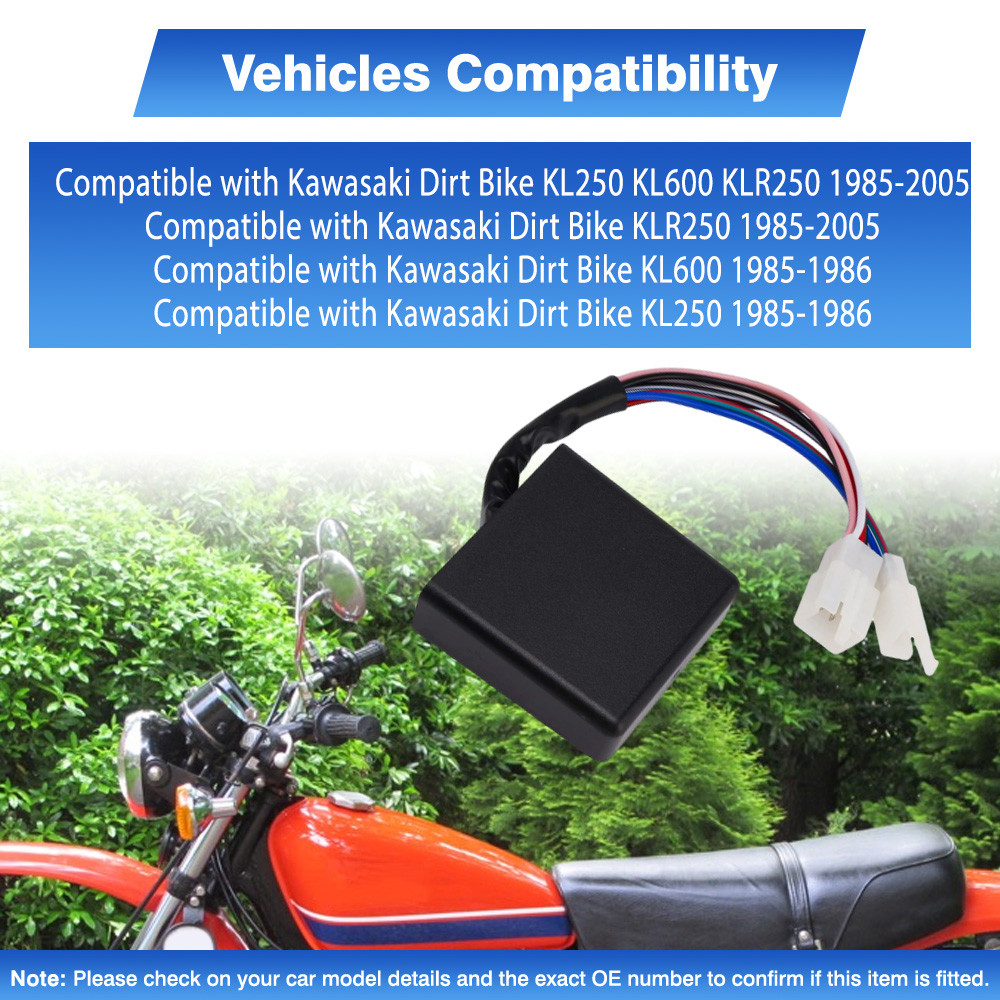 FOR KAWASAKI DIRT BIKE KL250 KL600 KLR250 1985-2005 KL600 KL250 1985-1986 IGNITOR CDI BOX MODULE