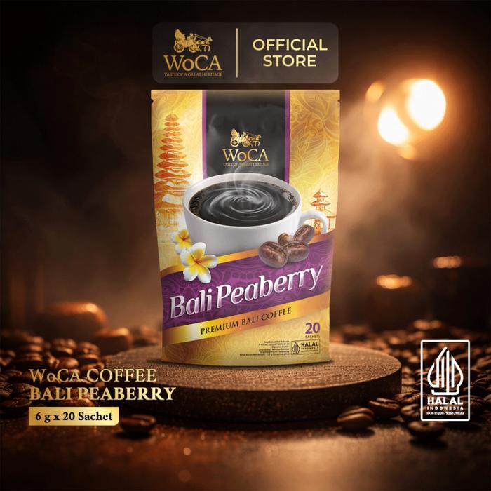 Woca Kopi Bubuk Bali Peaberry 20 Sachets