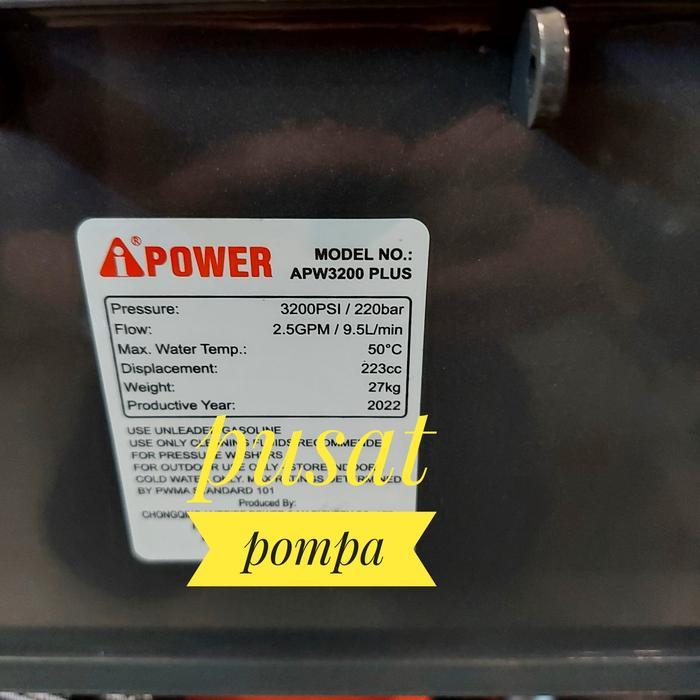 Jet Cleaner IPower APW3200 Plus/Gasoline High Pressure IPower APW3200