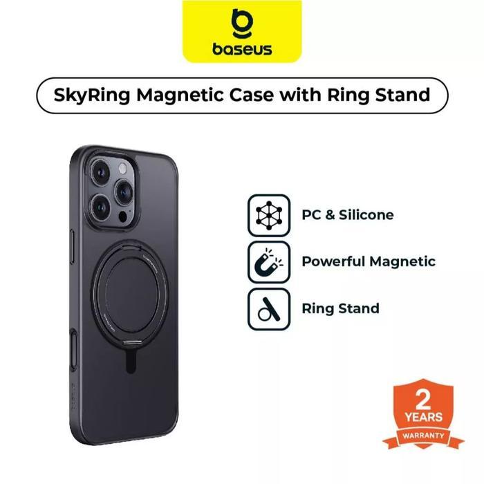 [NEW PRODUCT] BASEUS SKYRING SERIES MAGNETIC PHONE CASE WITH RING STAND FOR IP 16 SERIES HARDCASE