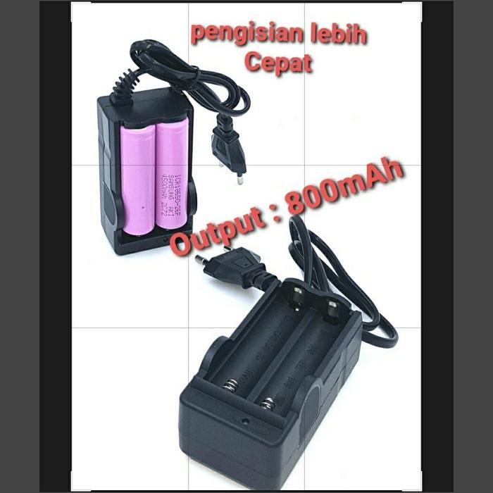 Charger battery 18650 2 Slot Baterai Universal AWT 18650 26650
