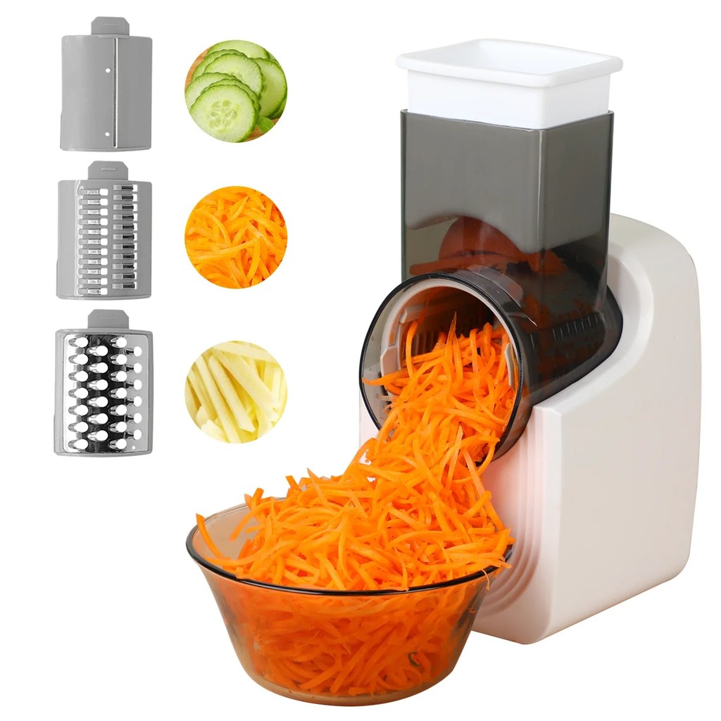 Electric Cheese Grater Electric Slicer Shredder Electric Vegetable Slicer Salad Maker Fruit Cutter