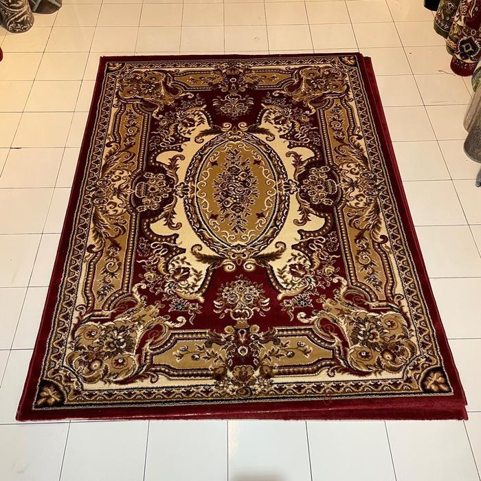 SHIRAZ 170cm x 230cm Karpet Permadani Motif Turki Klasik Tebal & Lembut - Dekorasi