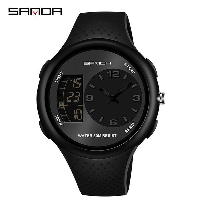 DISKON Jam Tangan Sport Pria Digital Analog SANDA 763 READY STOCK