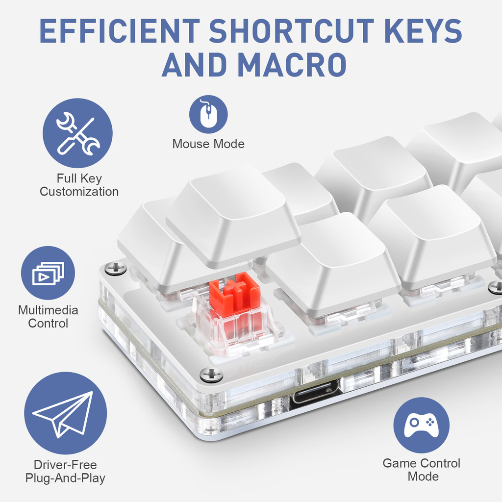 SAYODEVICE 12 Keys cut Key Office Work Macros Keypad OSU Rhythm Game Keypad Gaming USB Wired