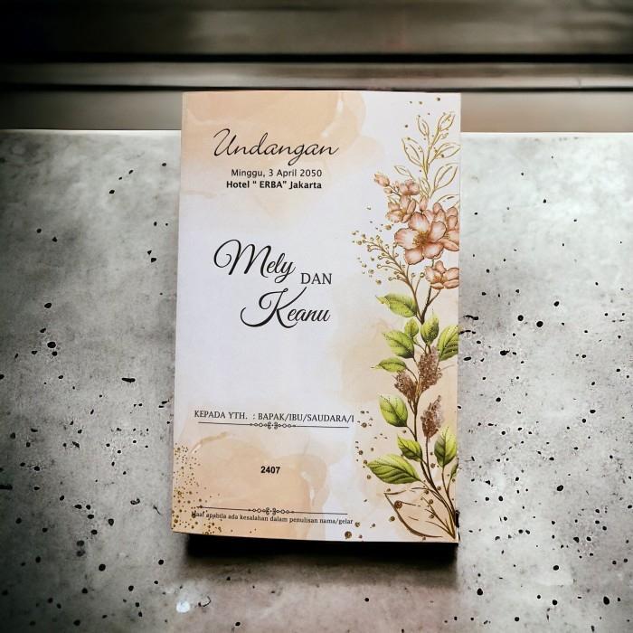 Hot Sale Blangko Undangan Kosong Pernikahan Erba Blanko Murah Simple 2407