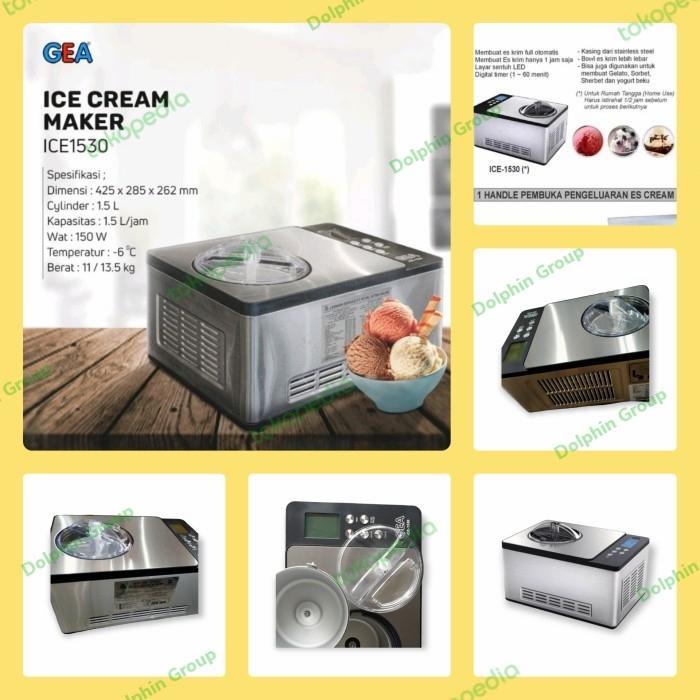 Mesin Pembuat Gelato ICE1530 GEA Ice Cream Maker ICE1530 Mesin Es Krim