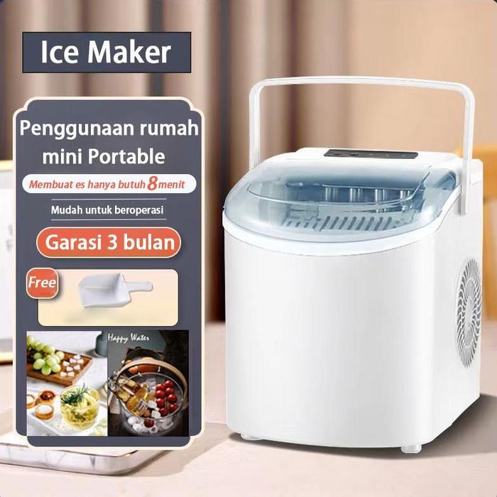Mesin pembuat es batu Sekali setiap 8 menu Pembuat es rumah tangga