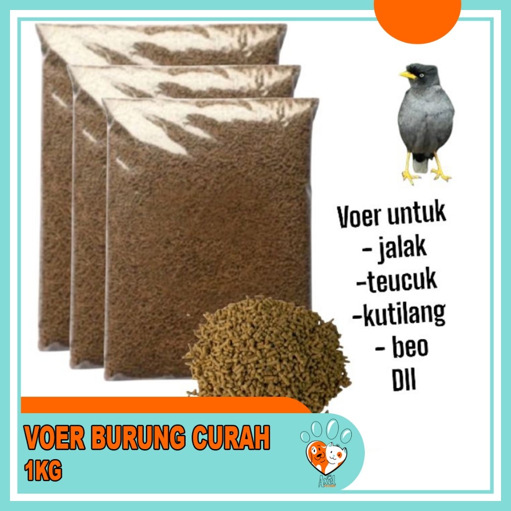 Pur Burung Curah Voor Burung Kiloan 1kg / Voer Burung Curah Kiloan Cocok Untuk Segala Jenis Burung