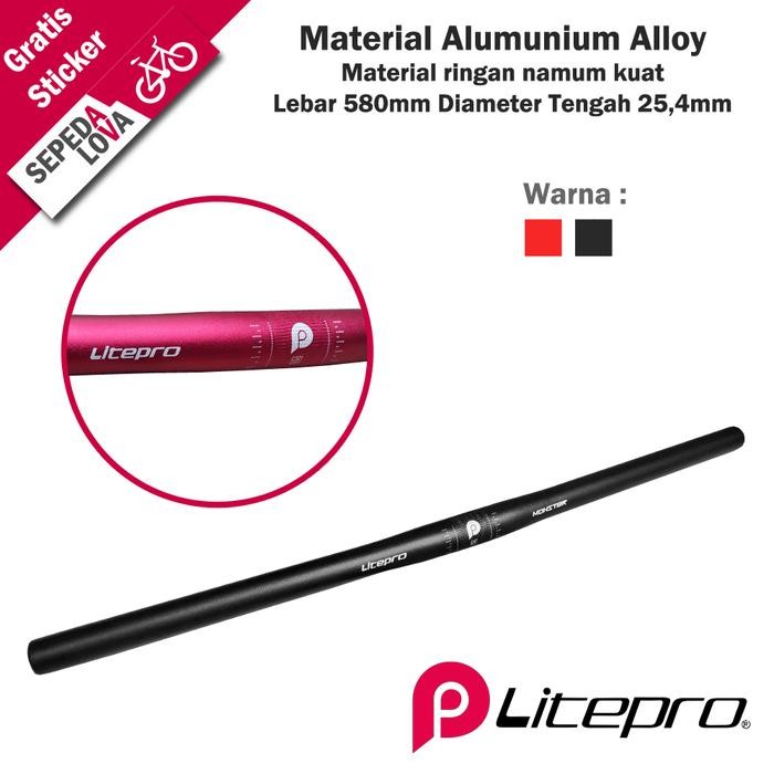 Handlebar Stang Sepeda Litepro Monster AL6061 Alloy Outdoor