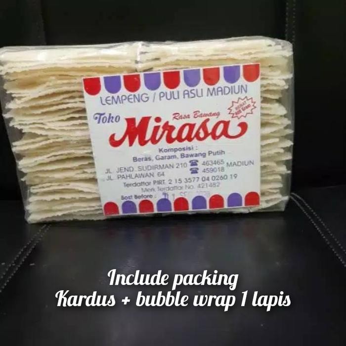 New Krupuk Lempeng Puli Mirasa Asli Madiun