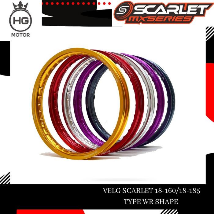 Velg SCARLET RACING 1 SET Rim Aloy Ring 18/160 -18/185 RX KING