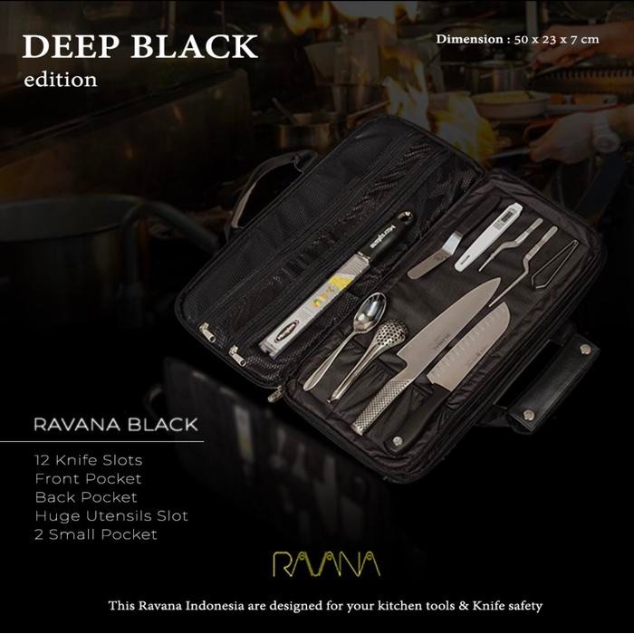 ASLI RAVANA KNIFE BAG TAS PISAU KULIT Dan DENIM 12 SLOT KNIFE BAG READY STOCK
