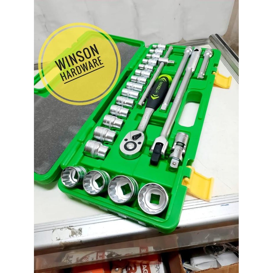 Kunci Sok Set 8-32Mm 24Pc Tekiro 1/2" Dr Socket Set 24 Pc Segi Pt 12