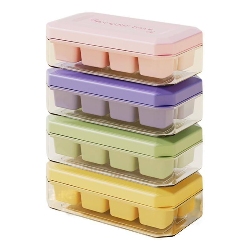 Silicone Ice Mold and Storage Ice Mold Tray Leakproof Bar Ice Cube Molds Ice Cube Maker Tray