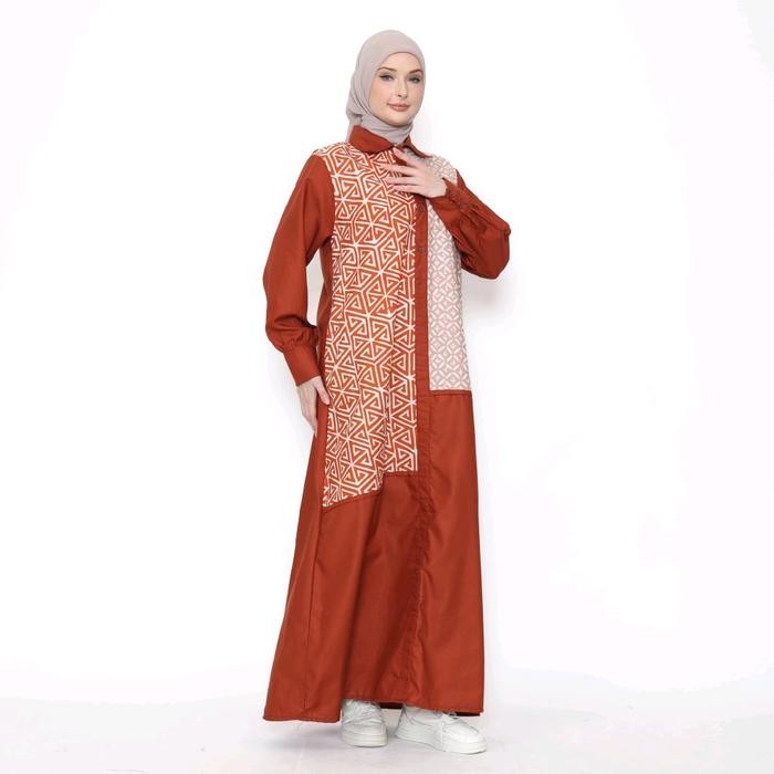 Saiara Dress Batik Anna Teracotta