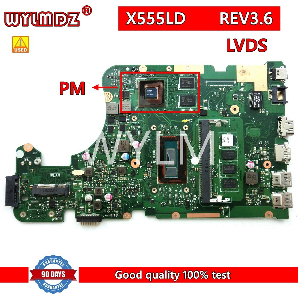 Casing Laptop X555LD LVDS 4GB RAM REV3.6 Motherboard For Asus X555LN NB X555LP LB LJ LF LA X555L A55
